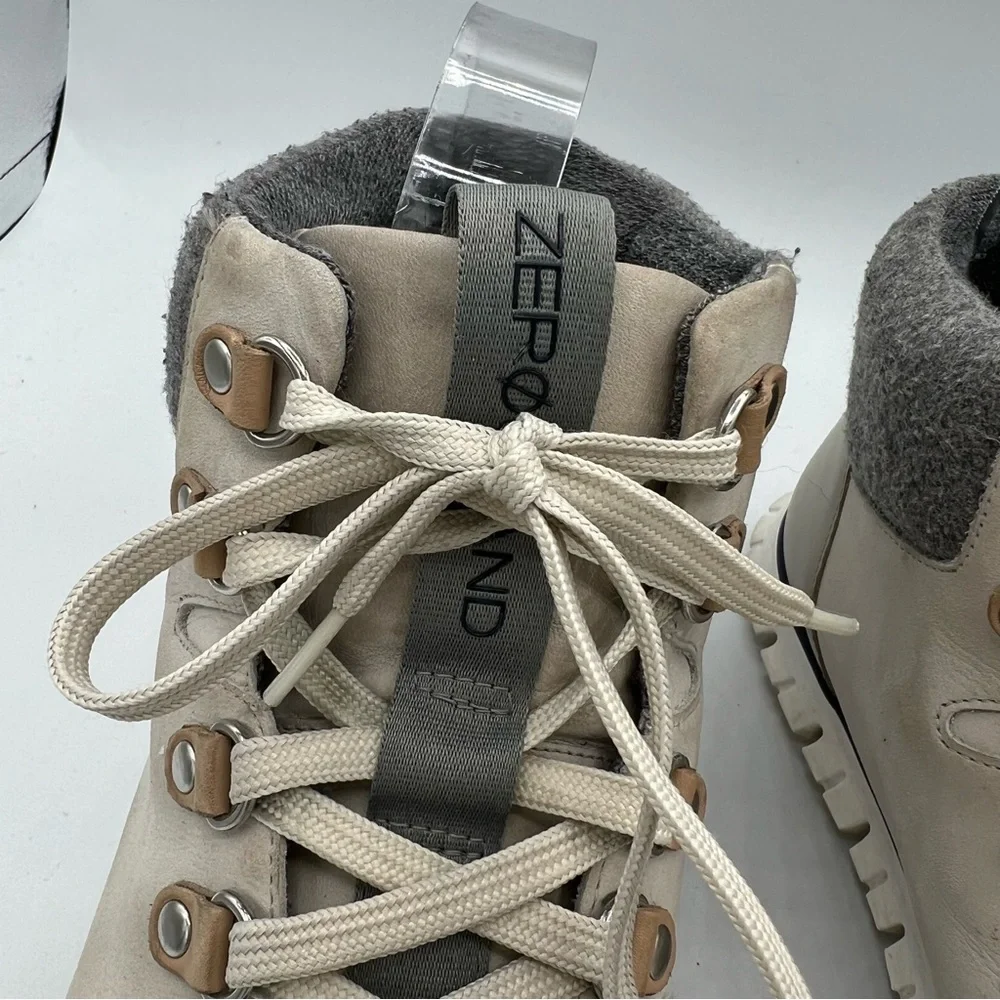 Cole Haan Zero Grand OS Waterproof Hiking Boots Women’s Size 9 Gray Ivory